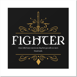 RPG Fighter Fighters Quote Tabletop RPG Addict Posters and Art